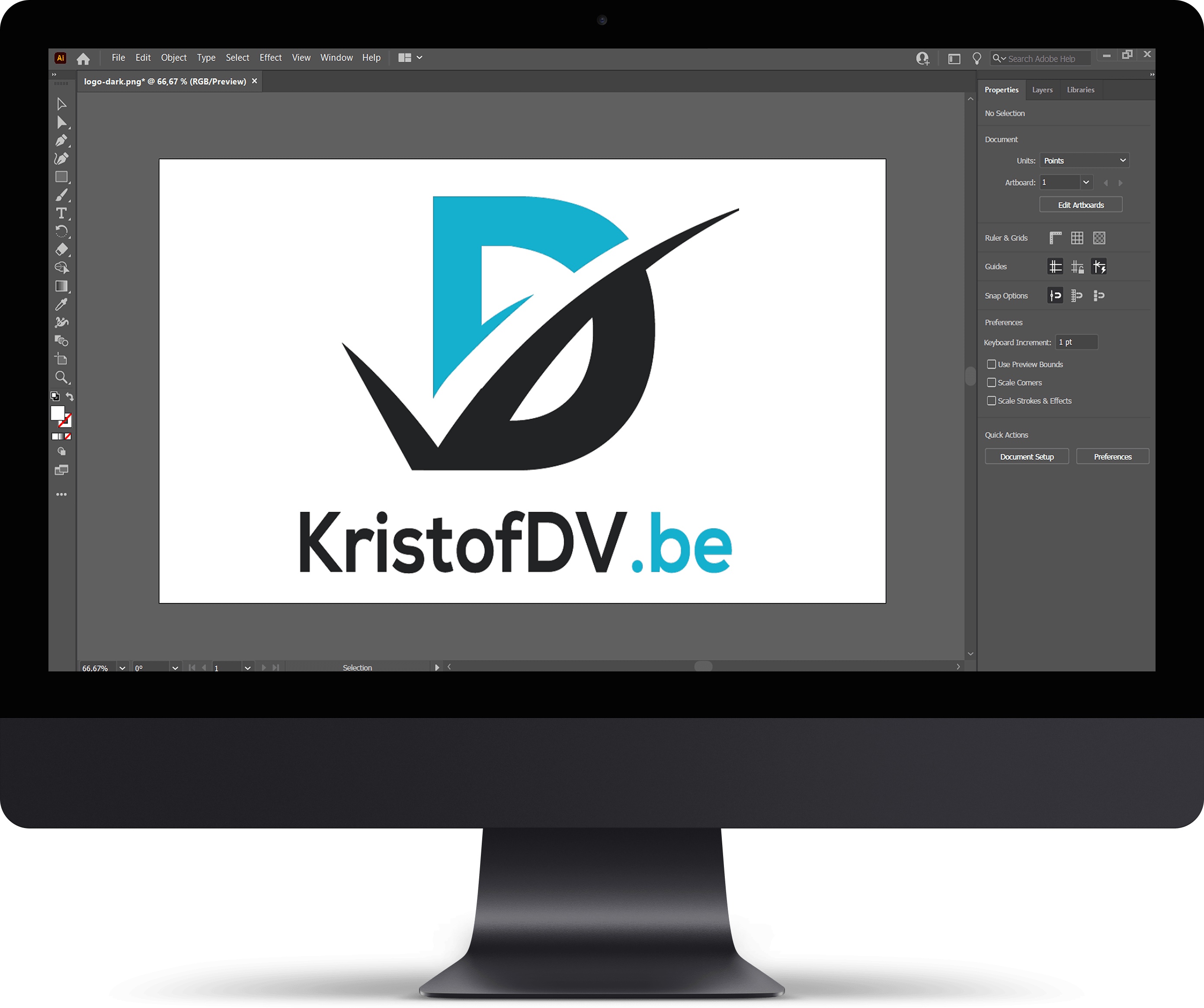 Mock Up KristofDV.be