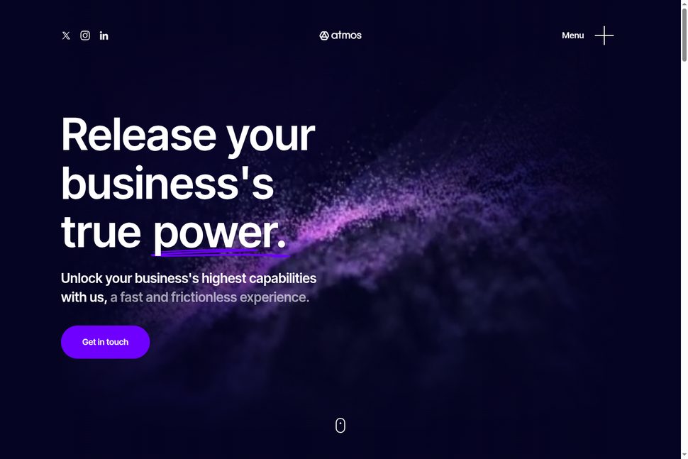 Atmos, website by KristofDV.be