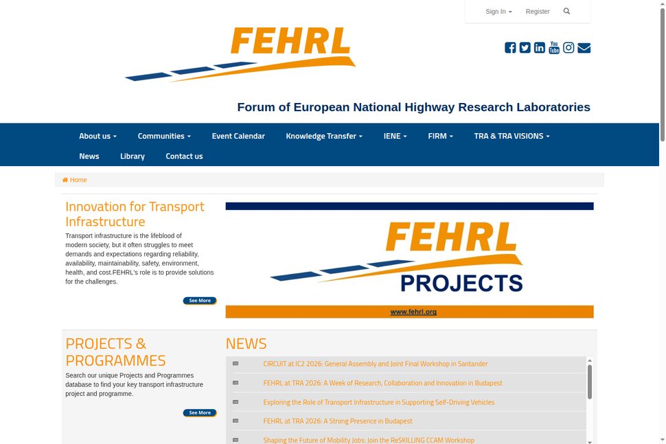 FEHRL, website by KristofDV.be