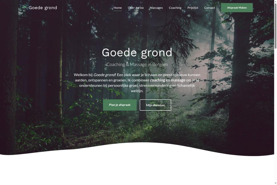 Website voor Goede Grond - door KristofDV.be