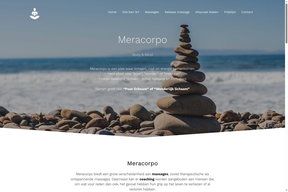 Meracorpo - website door KristofDV.be